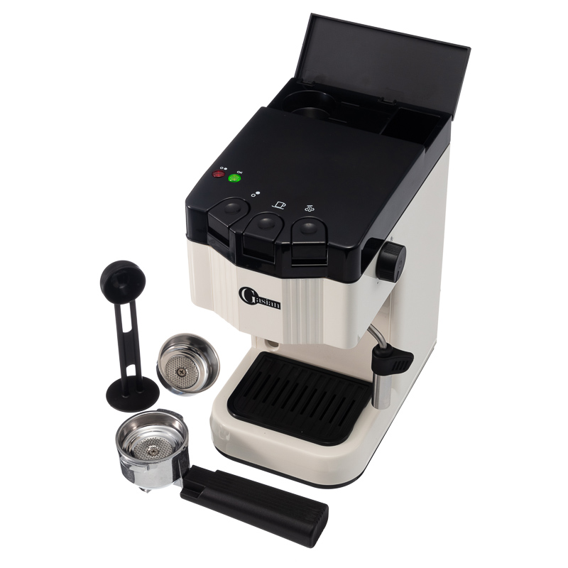 Кофеварка с рожком Gasian B15 Ivory (бежевый) комплектация